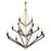 Livex Beckett 18 Light Foyer Chandelier, Satin Brass