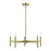 Livex Copenhagen 5 Light Chandelier, Antique Brass