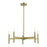 Livex Copenhagen 5 Light Chandelier, Antique Brass