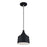 Livex Bolita Lt LED Pendant, Black/Nickel/Black Aluminum/White