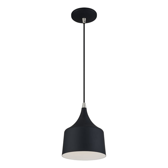 Livex Bolita Lt LED Pendant, Black/Nickel/Black Aluminum/White
