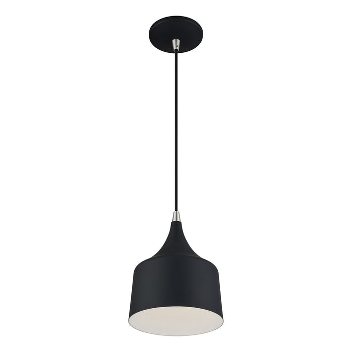 Livex Bolita Lt LED Pendant, Black/Nickel/Black Aluminum/White