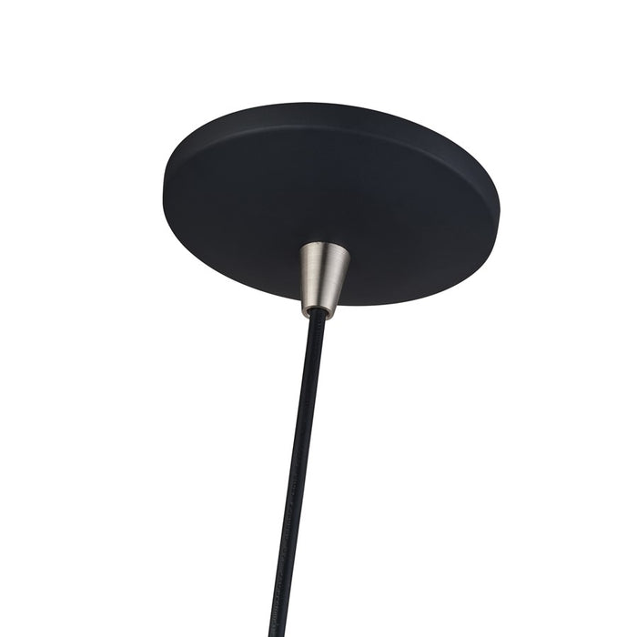 Livex Bolita Lt LED Pendant, Black/Nickel/Black Aluminum/White