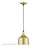 Livex Bolita Lt LED Pendant, Gold/Black/Gold Aluminum/White - 51472-33