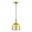 Livex Bolita Lt LED Pendant, Gold/Black/Gold Aluminum/White