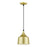 Livex Bolita Lt LED Pendant, Gold/Black/Gold Aluminum/White