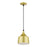 Livex Bolita Lt LED Pendant, Gold/Black/Gold Aluminum/White