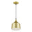 Livex Bolita Lt LED Pendant, Gold/Black/Gold Aluminum/White