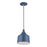 Livex Bolita Lt LED Pendant, Blue/Nickel/Blue Aluminum/White
