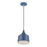 Livex Bolita Lt LED Pendant, Blue/Nickel/Blue Aluminum/White