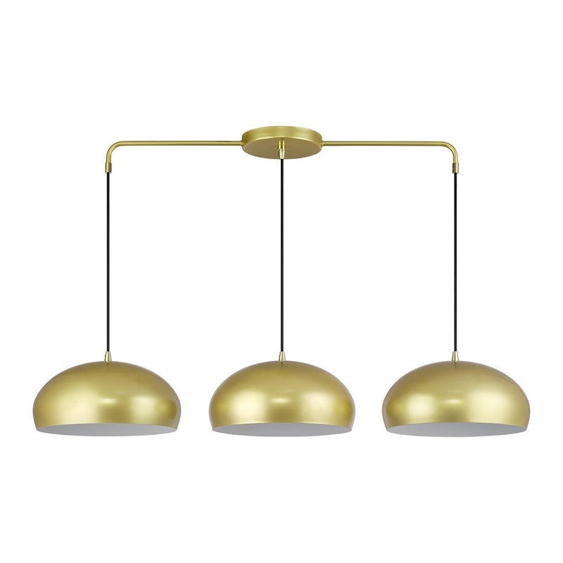 Livex Domma 3Lt 14" Chandelier, Gold/Polished Brass/White