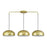Livex Domma 3Lt 14" Chandelier, Gold/Polished Brass/White
