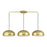 Livex Domma 3Lt 14" Chandelier, Gold/Polished Brass/White