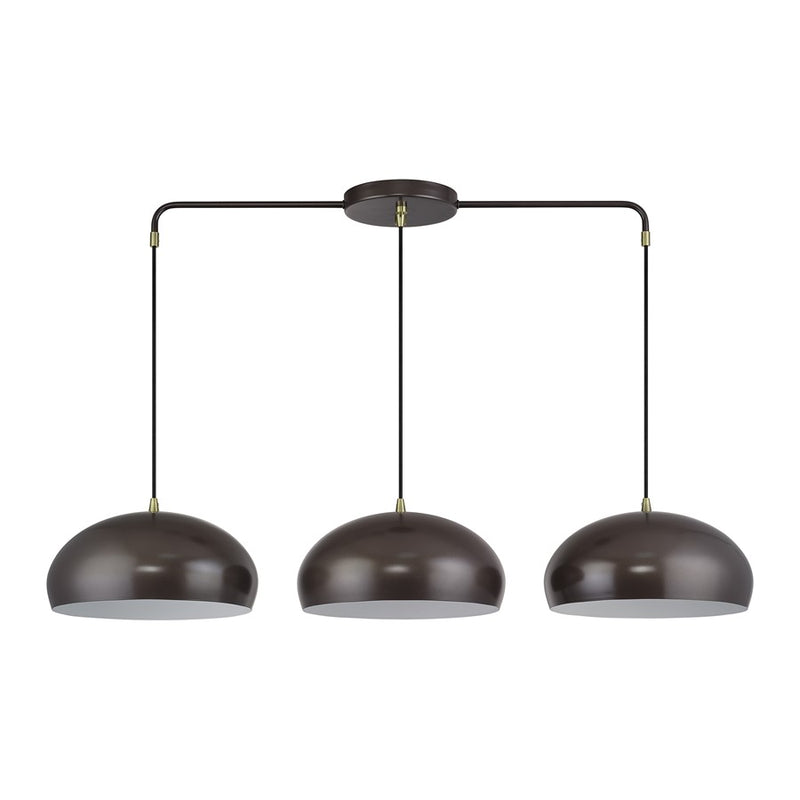 Livex Domma 3Lt Extra Large Chandelier, Bronze/Brass/Bronze/White