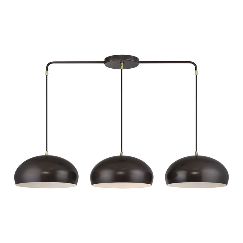 Livex Domma 3Lt Extra Large Chandelier, Bronze/Brass/Bronze/White