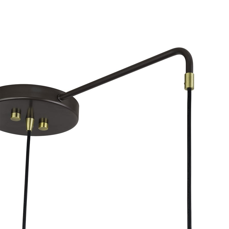 Livex Domma 3Lt Extra Large Chandelier, Bronze/Brass/Bronze/White