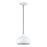Livex Domma 1Lt Mini Pendant, White/Nickel Accents/White Steel/White
