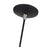 Livex Domma 1Lt Mini Pendant, Black/Nickel Accents/Black/Shiny White