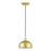 Livex Domma 1Lt Mini Pendant, Gold/Polished Brass/Gold/White