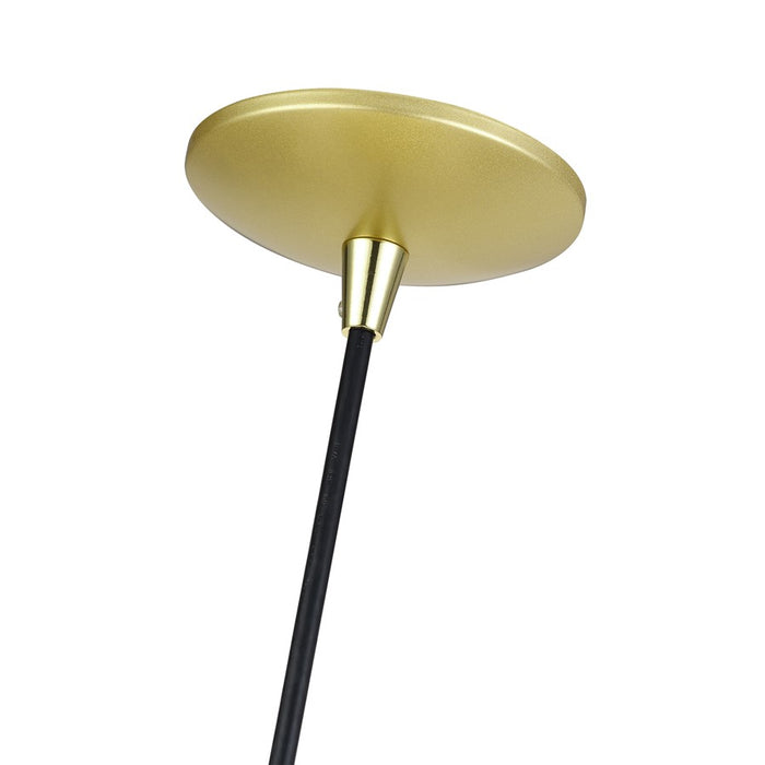Livex Domma 1Lt Mini Pendant, Gold/Polished Brass/Gold/White