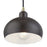 Livex Domma 1Lt Mini Pendant, Bronze/Brass Accents/Bronze/Shiny White