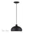 Livex Domma 1Lt 10"Dia Pendant, Black/Nickel/Black/White - 51514-04