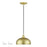 Livex Domma 1Lt 10"Dia Pendant, Gold/Polished Brass/Gold/White - 51514-33