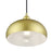 Livex Domma 1Lt 10"Dia Pendant, Gold/Polished Brass/Gold/White