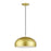 Livex Domma 1Lt 14" Dia Pendant, Gold/Polished Brass/Gold/White