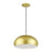 Livex Domma 1Lt 14" Dia Pendant, Gold/Polished Brass/Gold/White