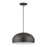 Livex Domma 1Lt 14" Dia Pendant, Bronze/Brass/Bronze/White