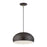 Livex Domma 1Lt 14" Dia Pendant, Bronze/Brass/Bronze/White