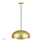 Livex Domma 3Lt Pendant, Gold/Polished Brass/Gold/White - 51516-33