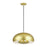 Livex Domma 3Lt Pendant, Gold/Polished Brass/Gold/White