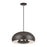Livex Domma 3Lt Pendant, Bronze/Brass Accents/Bronze/Shiny White