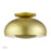 Livex Domma 3Lt Large Semi-Flush, Soft Gold/Soft Gold/Shiny White - 51517-33