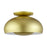 Livex Domma 3Lt Large Semi-Flush, Soft Gold/Soft Gold/Shiny White