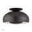 Livex Domma 3Lt Large Semi-Flush, Bronze/Bronze Steel/Shiny White - 51517-92