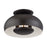 Livex Domma 3Lt Large Semi-Flush, Bronze/Bronze Steel/Shiny White