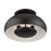 Livex Domma 3Lt Large Semi-Flush, Bronze/Bronze Steel/Shiny White
