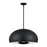 Livex Domma 4Lt Pendant, Black/Black Steel/Shiny White
