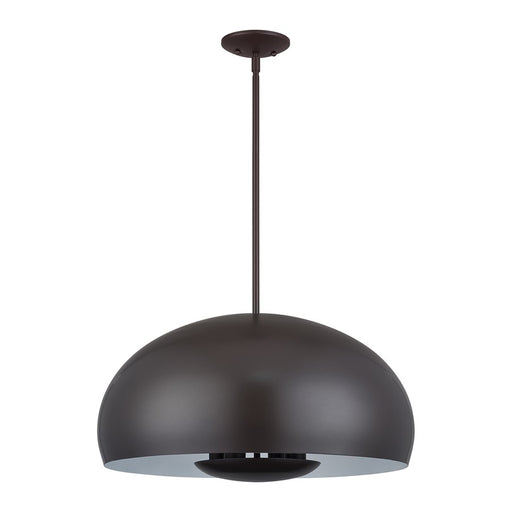 Livex Domma 4Lt Pendant, Bronze/Bronze Steel/Shiny White