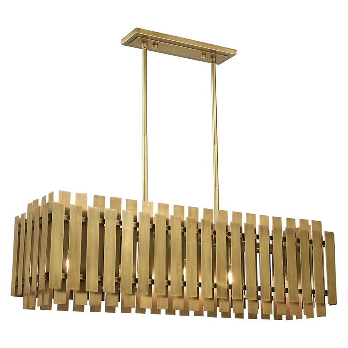 Livex Lighting Greenwich 5 Light Linear Chandelier