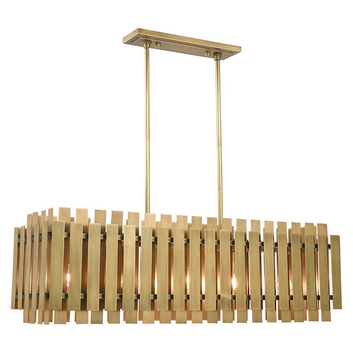 Livex Lighting Greenwich 5 Light Linear Chandelier