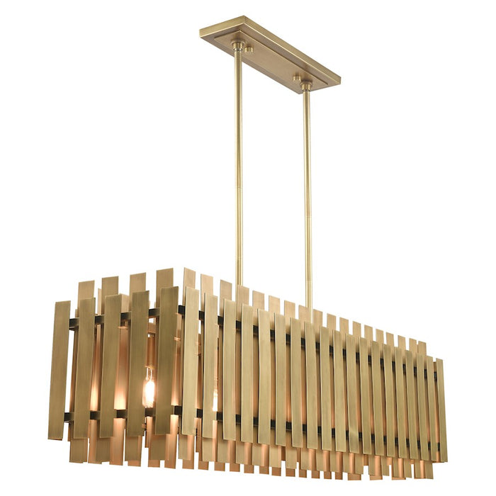 Livex Lighting Greenwich 5 Light Linear Chandelier