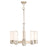 Livex Weston 5 Light Dinette Chandelier, Satin Opal White