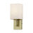 Livex Monroe 1Lt ADA Sconce, Brass/Oatmeal/White - 52131-01