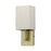 Livex Monroe 1Lt ADA Sconce, Brass/Oatmeal/White