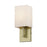 Livex Monroe 1Lt ADA Sconce, Brass/Oatmeal/White