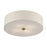 Livex Monroe 4Lt 18" Dia Semi-Flush, Brass/Oatmeal/White